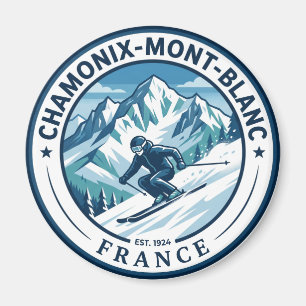 Chamonix-Mont-Blanc Frankreich Magnet