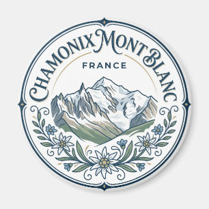 Chamonix-Mont-Blanc Frankreich Magnet