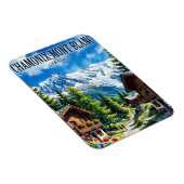 Chamonix-Mont-Blanc Frankreich Magnet (Rechte Seite)