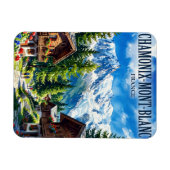 Chamonix-Mont-Blanc Frankreich Magnet (Horizontal)