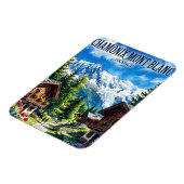 Chamonix-Mont-Blanc Frankreich Magnet (Linke Seite)