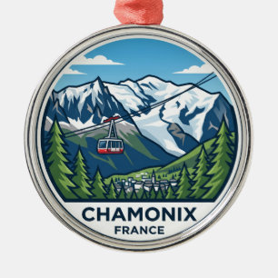 Chamonix Mont-Blanc Frankreich Ornament Aus Metall