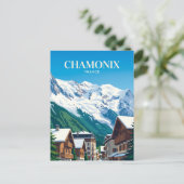 Chamonix-Mont-Blanc Frankreich Postkarte (Stehend Vorderseite)