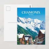 Chamonix-Mont-Blanc Frankreich Postkarte (Vorne/Hinten)