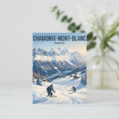 Chamonix-Mont-Blanc Frankreich Postkarte (Stehend Vorderseite)