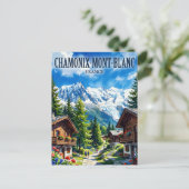 Chamonix-Mont-Blanc Frankreich Postkarte (Stehend Vorderseite)