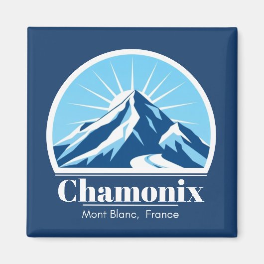 Chamonix Mont Blanc Frankreich Souvenir Magnet (Vorne)