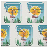 Chamonix Mont Blanc Frankreich Stoff (Muster)