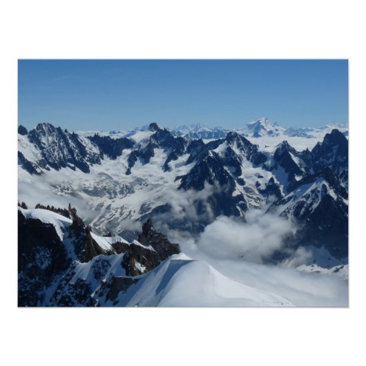 Chamonix Mont Blanc French Alps Poster (Vorderseite)