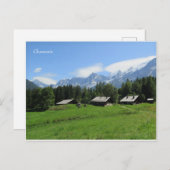 Chamonix Mont Blanc French Alps Postkarte (Vorne/Hinten)