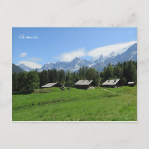 Chamonix Mont Blanc French Alps Postkarte