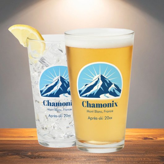 Chamonix Mont Blanc Glas