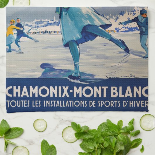 Chamonix - Mont Blanc Handtuch (Gefaltet)