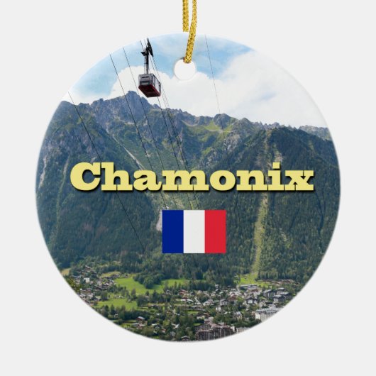 Chamonix - Mont Blanc Keramikornament (Vorne)