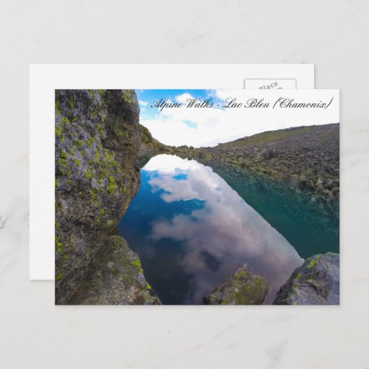 Chamonix, Mont Blanc - Lac Bleu, Frankreich Postkarte (Vorne/Hinten)