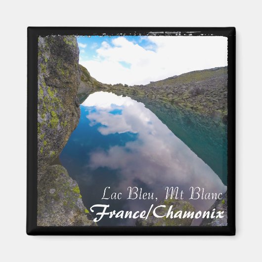 Chamonix, Mont Blanc, Lac Bleu (Magnet) Magnet (Vorne)