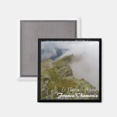 Chamonix, Mont Blanc, Le Brévent (Magnet) Magnet (Vorderseite/Rückseite)