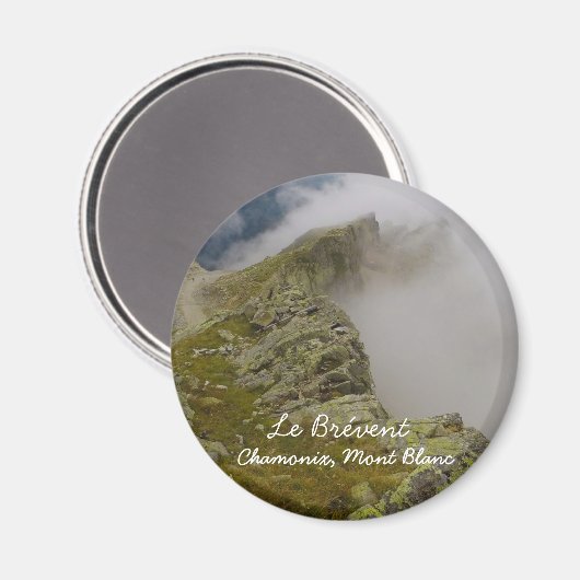 Chamonix, Mont Blanc, Le Brévent (Magnet) Magnet (Vorderseite/Rückseite)