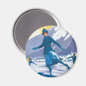 Chamonix-Mont Blanc Magnet (Vorderseite/Rückseite)