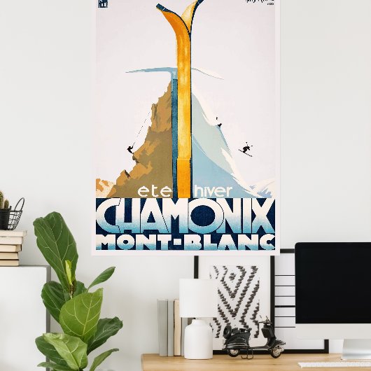 Chamonix Mont Blanc Poster (Heimbüro)