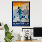 Chamonix - Mont Blanc Poster (Heimbüro)