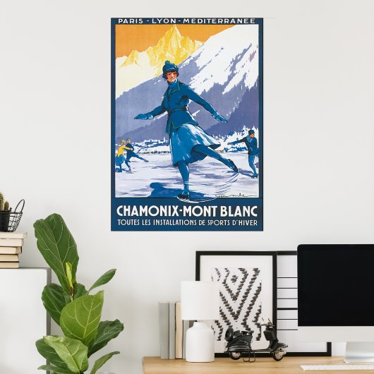 Chamonix - Mont Blanc Poster (Heimbüro)
