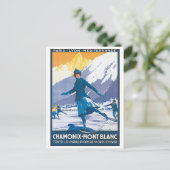 Chamonix Mont Blanc Postkarte (Stehend Vorderseite)