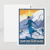 Chamonix Mont Blanc Postkarte (Vorne/Hinten)