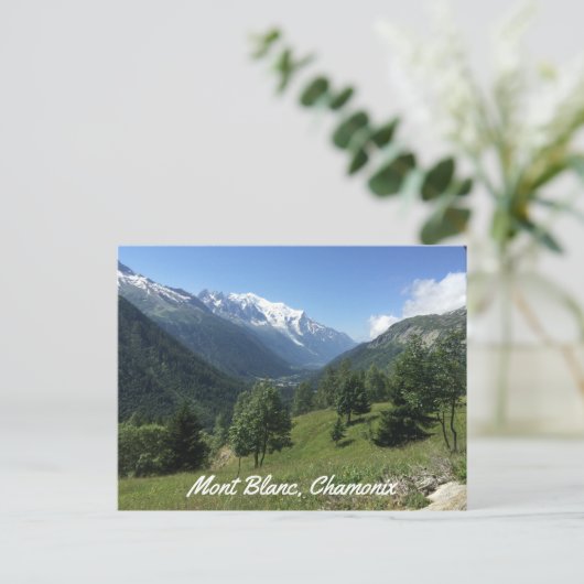 Chamonix Mont Blanc Postkarte (Stehend Vorderseite)