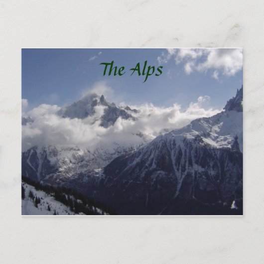 Chamonix-Mont-Blanc Postkarte (Vorderseite)