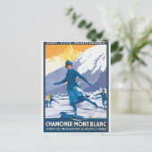 Chamonix-Mont Blanc Postkarte (Stehend Vorderseite)