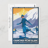 Chamonix-Mont Blanc Postkarte (Vorne/Hinten)