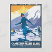 Chamonix-Mont Blanc Postkarte (Vorderseite)
