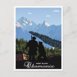 Chamonix, Mont Blanc, Postkarte