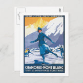 Chamonix Mont Blanc Postkarte (Vorne/Hinten)