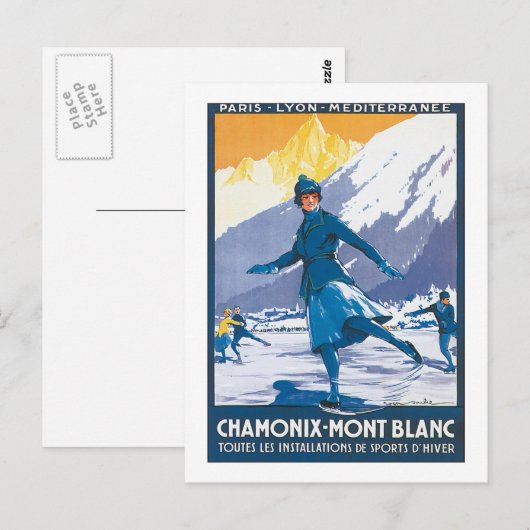 Chamonix Mont Blanc Postkarte (Vorne/Hinten)