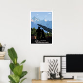 Chamonix, Mont Blanc, Reisen Poster (Heimbüro)