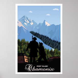 Chamonix, Mont Blanc, Reisen Poster