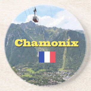 Chamonix - Mont Blanc Sandstein Untersetzer