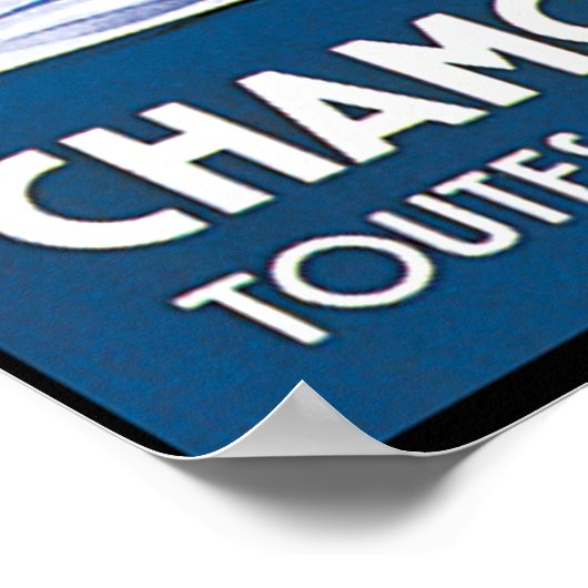 Chamonix Mont Blanc Skaten Poster (Ecke)