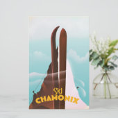Chamonix-Mont-Blanc-Ski-Poster (Stehend Vorderseite)
