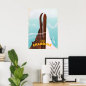 Chamonix-Mont-Blanc-Ski-Poster Poster (Heimbüro)