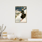 CHAMONIX Mont Blanc Ski Snow Wintersport Frankreic Poster (Küche)