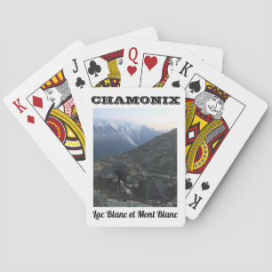 Chamonix Mont Blanc und Gummilack Blanc Spielkarten