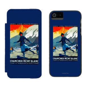Chamonix-Mont Blanc Vintage Poster Europa Incipio Watson™ iPhone 5 Geldbörsen Hülle