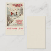Chamonix Mont Blanc Vintages französisches Skipost Begleitkarte (Vorne/Hinten)