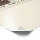 Chamonix Mont Blanc Vintages französisches Skipost Fotodruck (Ecke)