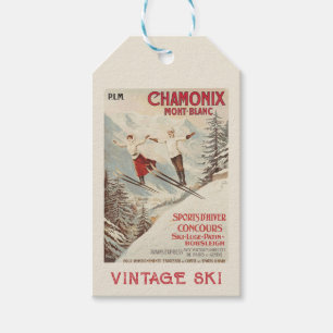 Chamonix Mont Blanc Vintages französisches Skipost Geschenkanhänger