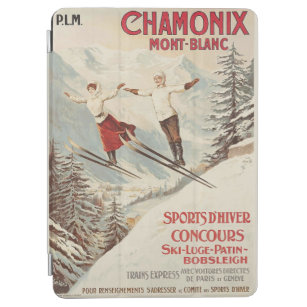 Chamonix Mont Blanc Vintages französisches Skipost iPad Air Hülle