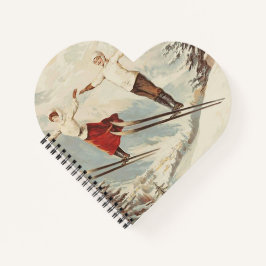 Chamonix Mont Blanc Vintages französisches Skipost Notizblock